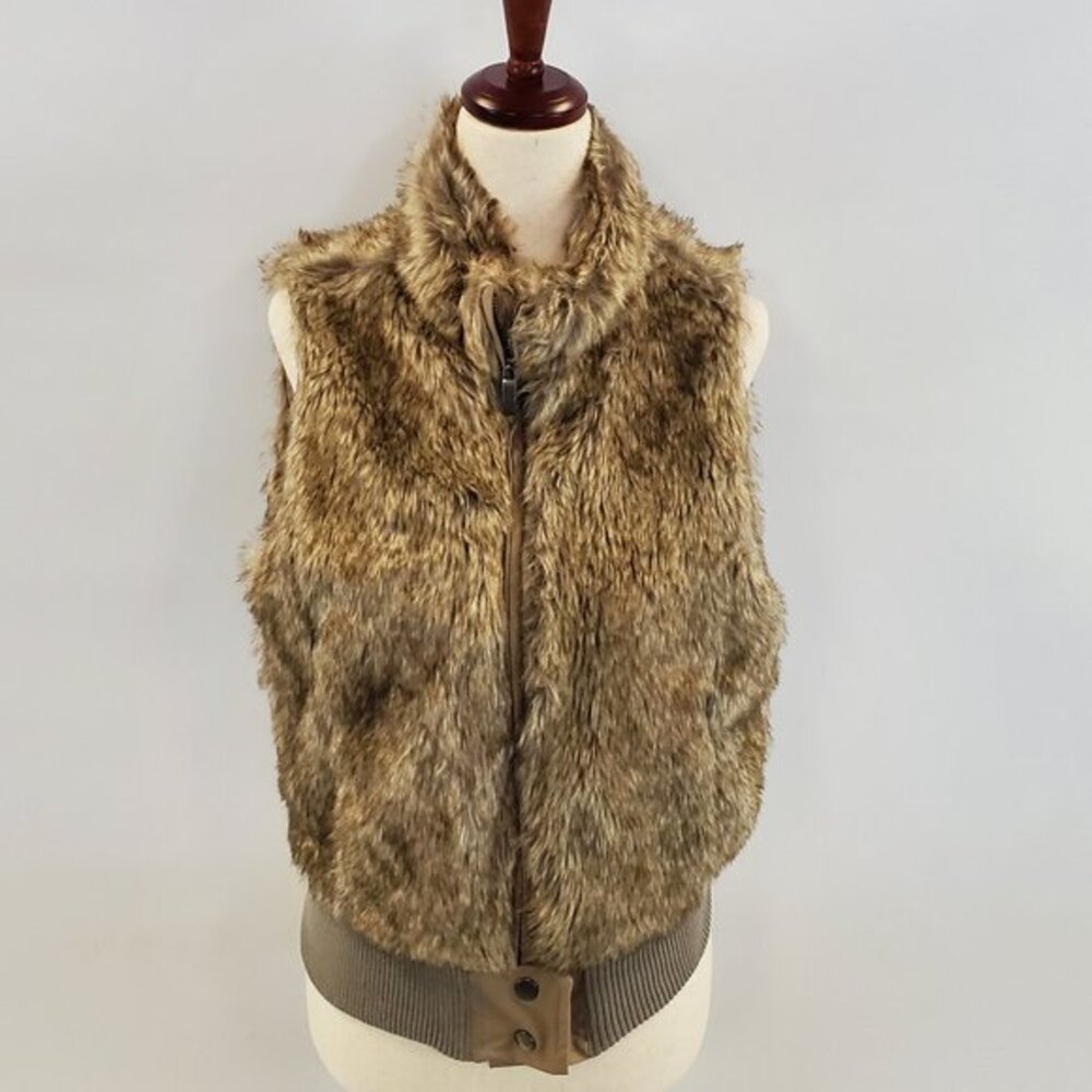 Brown Fur Vest Size Medium
